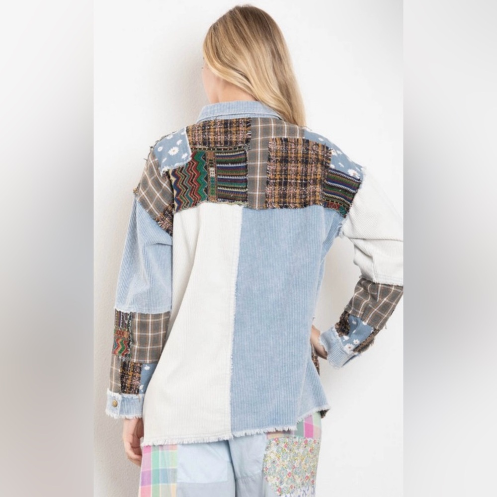 Patchwork Denim Jacket - image 2